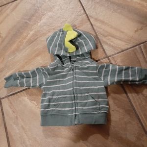 Dinosaur preemie jacket